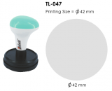Deskmate TL-047 訂造大圓形光敏印章(直徑 Ø42mm)