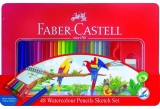 Faber-Castell 115939 48色水溶木顏色(紅色鐵盒裝)