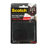 3M Scotch® 762 超強力魔術貼(蘑菇搭扣設計) - 黑色<戶外用>